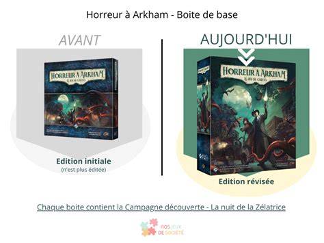 image de boite de base et édition révisée Arkham