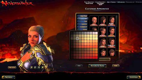 image de creation personnage neverwinter