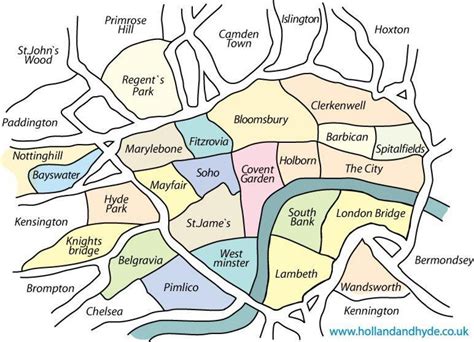 carte de Londres Victorienne et quartier