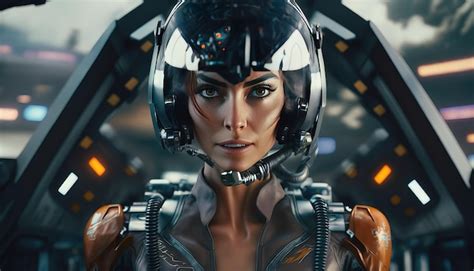 images de profil de pilote et de vaisseau spatial