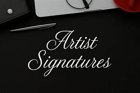 signature artistique en bas droit