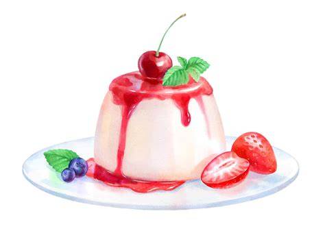 illustration demoulage panna cotta nappage