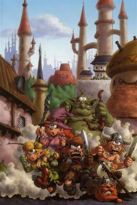 illustration donjon de Naheulbeuk donjon et personnages
