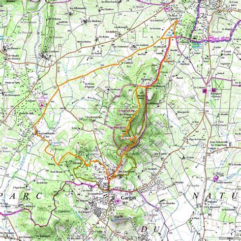 carte et itinéraires Lavandia et environs