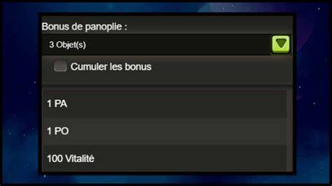 Schéma de progression des bonus de la panoplie Chef Bwork