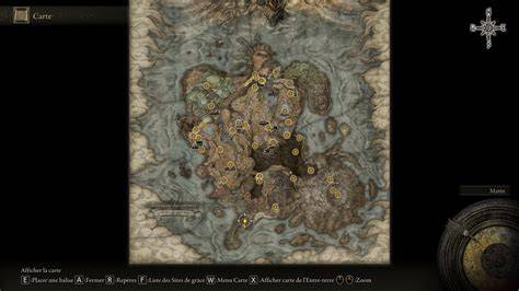 illustration cartes et trajets Elden Ring