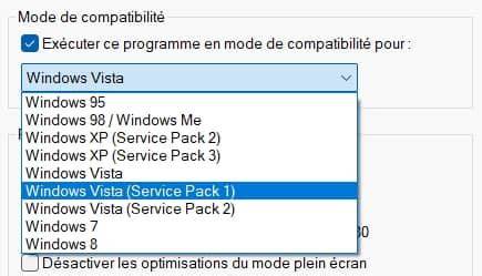 Schéma de compatibilité Windows et patchs BFME II