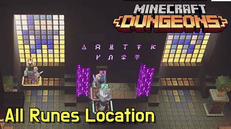 Carte des emplacements des runes secret dans Minecraft Dungeons