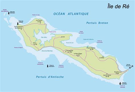 carte de l'île de Frigost et ses zones