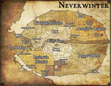 cartes et cartes de quêtes Neverwinter Night
