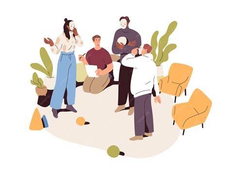 Illustration illustrant une séance de jeu de rôle en formation