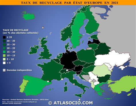 Carte du Marché des Sept Soleils et zones de recyclage