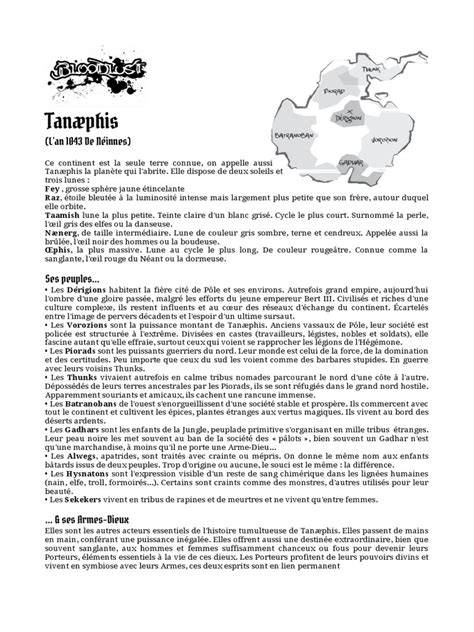 carte et lieux clefs de Tanaephis