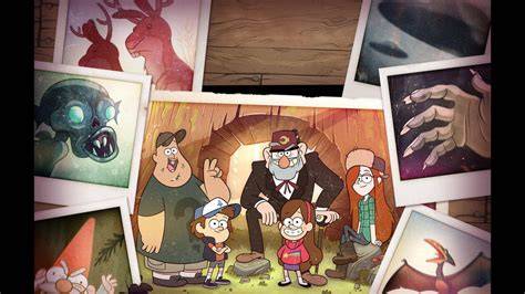 illustration generique de gravity falls et mysteres