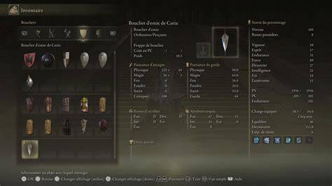boucliers d’estoc et gameplay Elden Ring