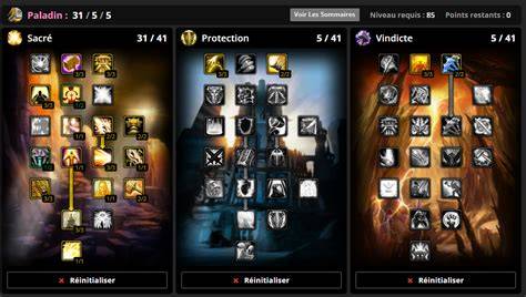 Schéma de rotation et portée de sorts du Paladin Sacré