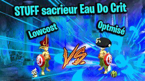 Schéma de progression des stuffs Sacrieur Eau