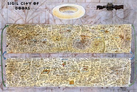 planescape sigil infographie cartes et portails