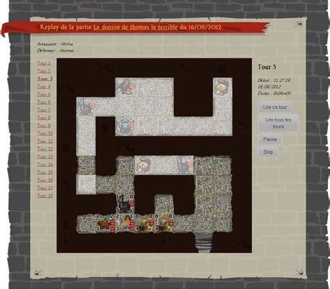 Berceau donjon infographic tour par tour