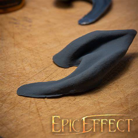 oreilles d elfes noirs protheses cosplay