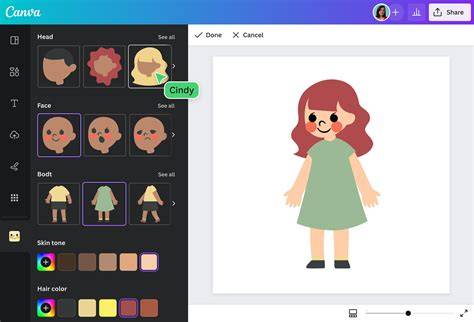 avatar creation 2D hands-drawn design
