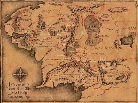carte joueur univers Tolkien et gameplay