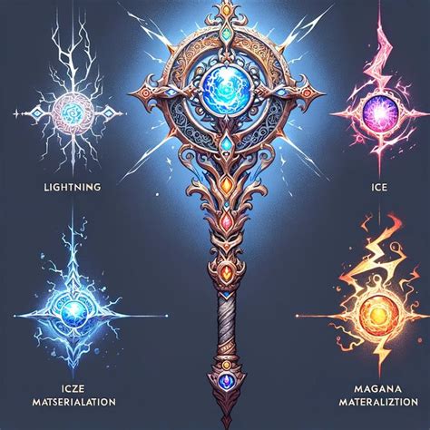 schéma progression magie et armes