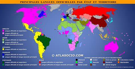 carte des langues et époques AC