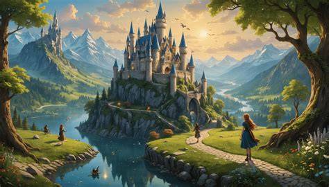 illustration univers médiéval fantasy et joue