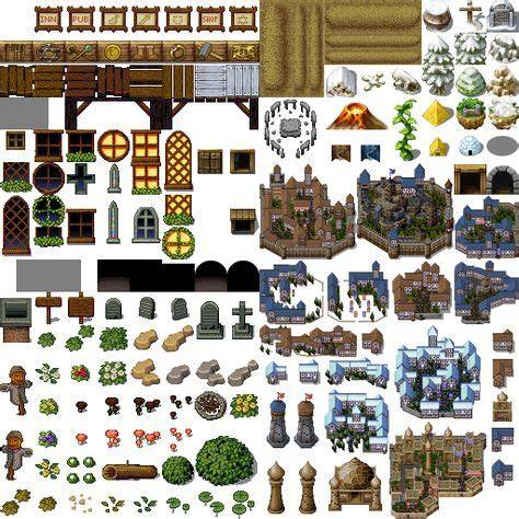 Tilesets modernes pour villes RPG Maker