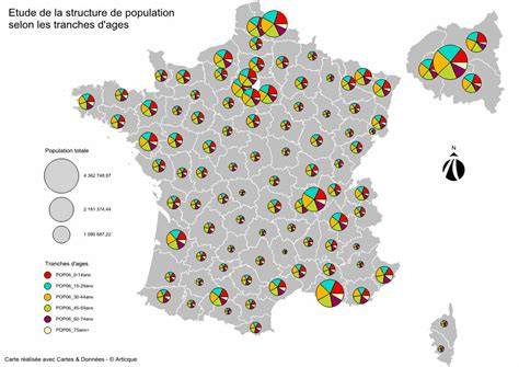 cartes et cartes de secteurs et zones