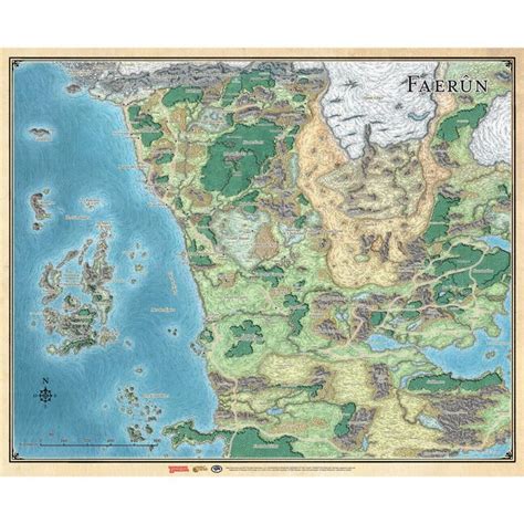 image carte Faerûn et Outreterre