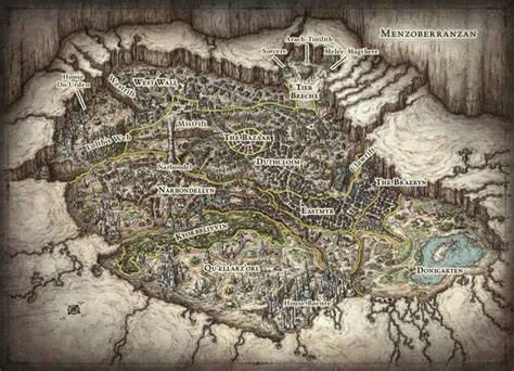 carte de Menzoberranzan et Narbondel