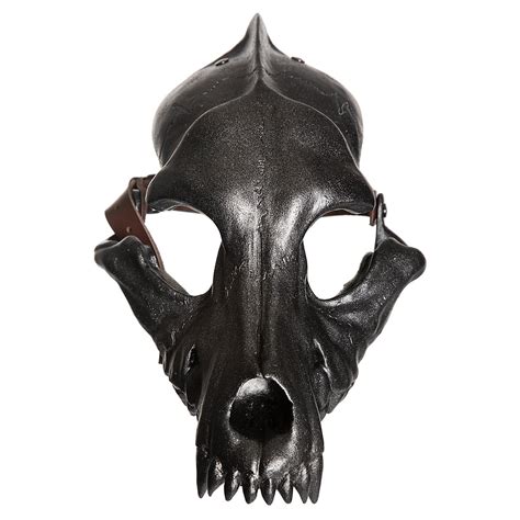 masque decoratif tete de loup andracor