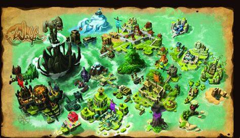 illustration temples et Dopeuls dans le monde des douze