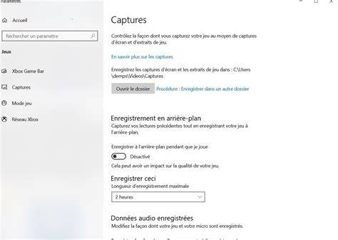 Capture d’écran chemins DPI appel jeu