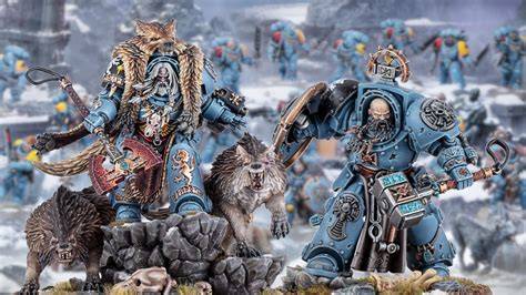 Visages et détails Space Wolves