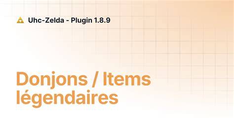 Infographies donjons, items et progression