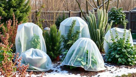 image d’atelier horticole et voile d’hivernage
