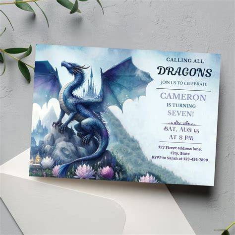 image invitation chamans dragons