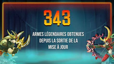 Armes légendaires et donjon par élément