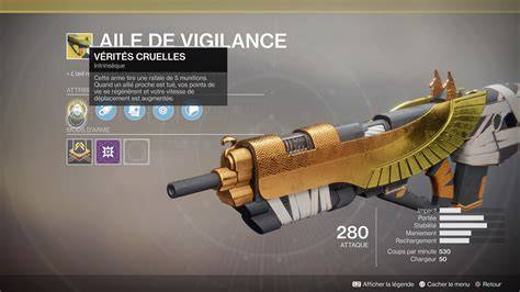 arme exotique et légendaire destiny 2 (français)