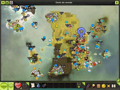 carte progression equipement dofus touch