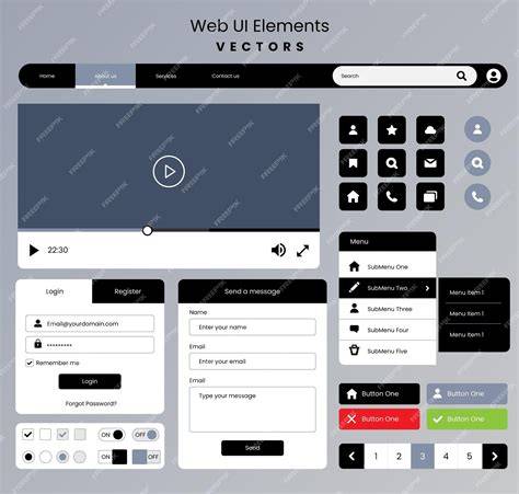 visionne les éléments d’interface et UI Avatar