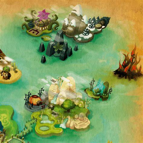carte des lieux Dofus et principaux PNJ