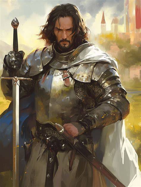 illustration médiévale duel paladin