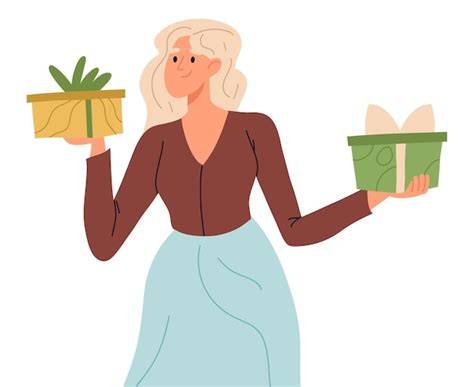 panoplies cadeaux femme illustration
