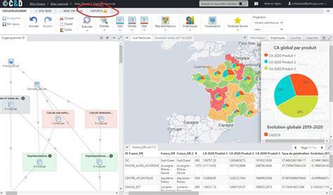 Carte interactive des lieux clés et des coordinates