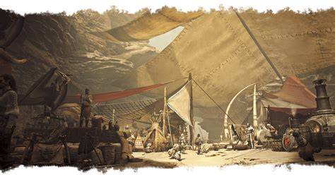 illustration Palico et camp de base MH