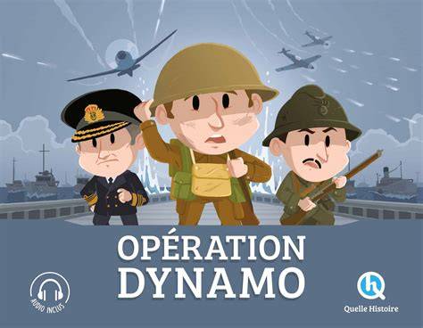 carte géographique et itinéraire opération Dynamo